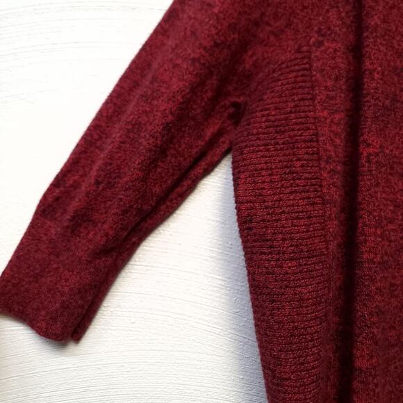 Express Soft Knit Sweater Size Small Short Sleeve Rust Red Heathered Womens - Picture 3 of 10